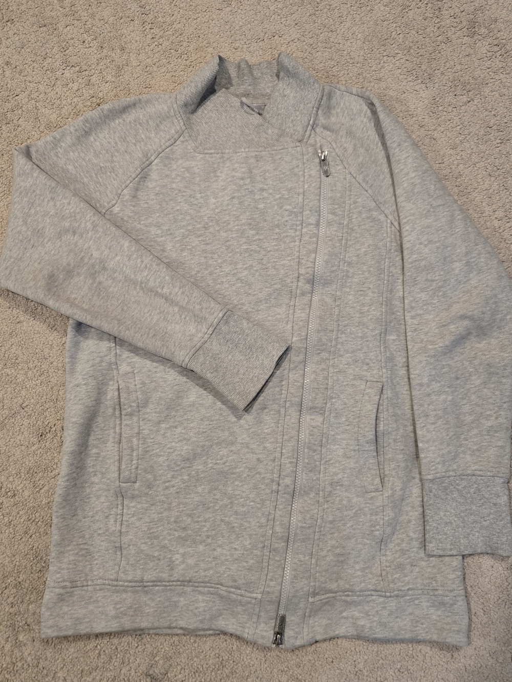 Lululemon Back To It Wrap Jacket Womens Heathered Vapor Athleisure Warm